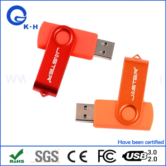 Pendrive de memoria flash USB giratorio/giratorio más popular 2GB 4GB 8GB 16GB
